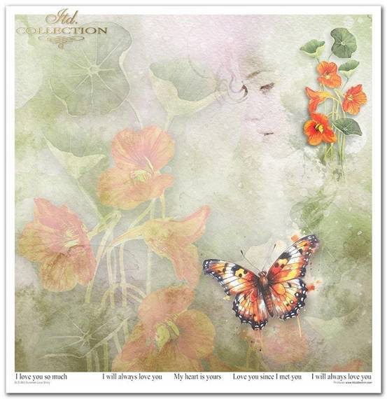 ITD Set 11 Stk 31x32cm einseitig Scrapbooking Papier 200g, Summer Love Story vol. 1