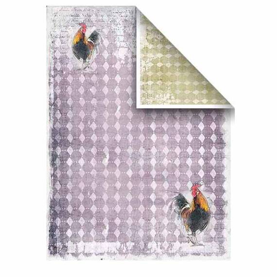 ITD Set 6 Stk A4 doppelseitig Scrapbooking Papier 200g, Around the farm SCRAP-036