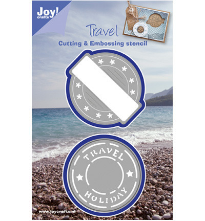JOY! CRAFTS Stanzform Präge Stanzschablone Cutting Die - Holiday Travel Briefmarke 