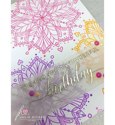 JULIE HICKEY - Polymer-Stempel - Mandala