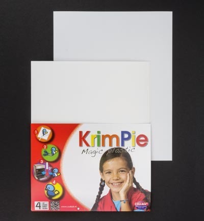 Krimpie Magic Plastic Wit weiße Schrumpffolie - 4 St. - Collall