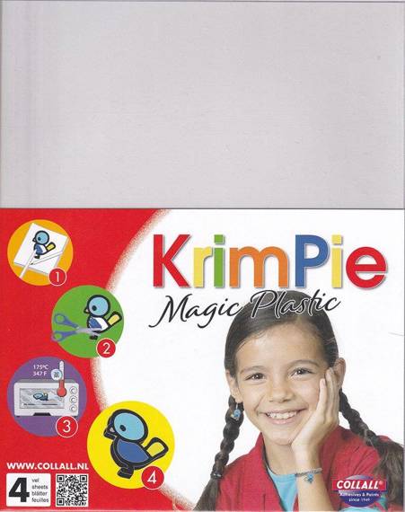 Krimpie Magic Plastic Wit weiße Schrumpffolie - 4 St. - Collall