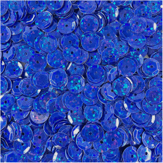 LOVEART SEQUINS für Handwerk Runde Lose holographisch Pailletten 9mm/15g, marineblau