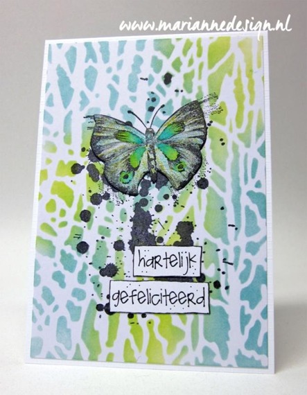 MARIANNE DESIGN Gummistempel Motivstempel - Tiny's butterfly 1 Schmetterling