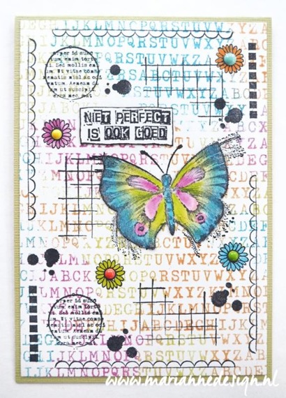 MARIANNE DESIGN Gummistempel Motivstempel - Tiny's butterfly 1 Schmetterling