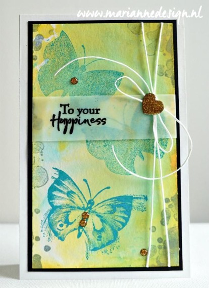 MARIANNE DESIGN Gummistempel Motivstempel - Tiny's butterfly 1 Schmetterling