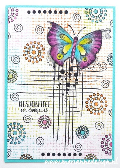 MARIANNE DESIGN Gummistempel Motivstempel - Tiny's butterfly 1 Schmetterling