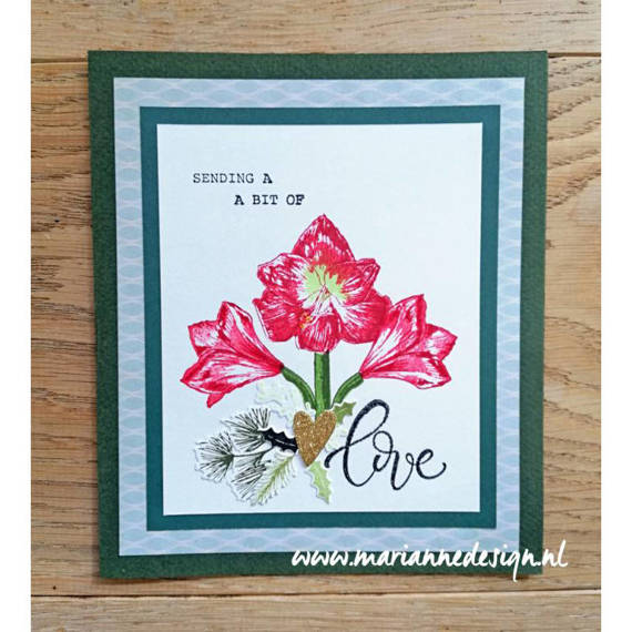 MARIANNE DESIGN Stempel Motivstempel Acryl Stempel  - Tiny's amarylis, Amaryllis, Blumen