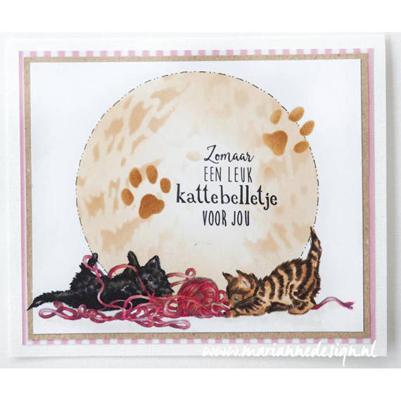 MARIANNE DESING Stempel Motivstempel - Tiny's Border - kittens