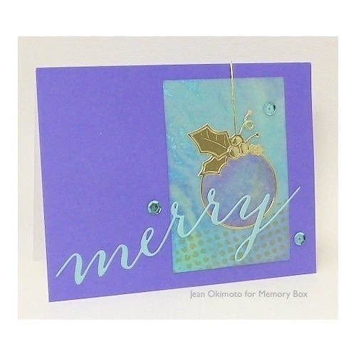 MEMORY BOX Stanzform Präge Stanzschablon Scrapbooking Merry Cursive 98994