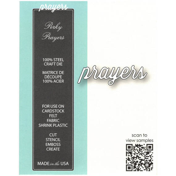 MEMORY BOX Stanzform Präge Stanzschablone Scrapbooking, Perky Prayers 99759