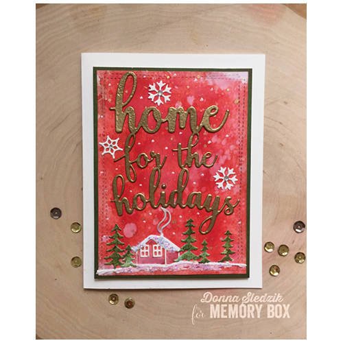 MEMORY BOX Stanzformen Set Stanzschablone Scrapbooking Die Cut, Home for the Holidays