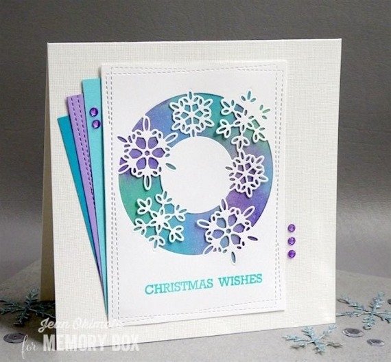 MEMORY BOX Stanzformen Set Stanzschablone Scrapbooking Die Cut, Snowflake Lens Schneeflocken