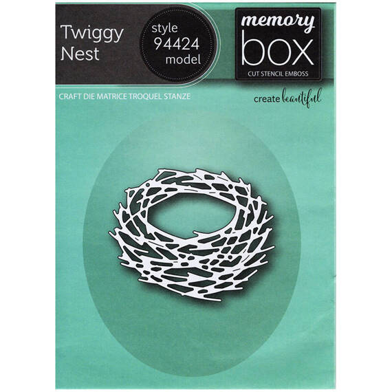 MEMORY BOX Stanzformen Set Stanzschablone Scrapbooking Die Cut, Twiggy Nest 94424