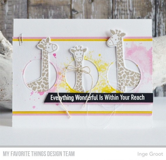 MFT Basteln Scrapbooking Klar Stempel Stamps Clearstam, Playful Giraffes 