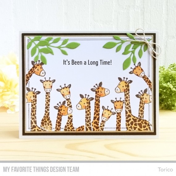 MFT Basteln Scrapbooking Klar Stempel Stamps Clearstam, Playful Giraffes 