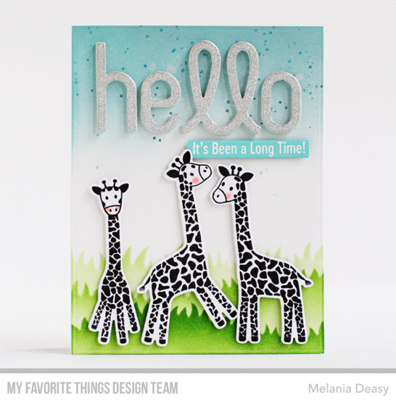 MFT Basteln Scrapbooking Klar Stempel Stamps Clearstam, Playful Giraffes 