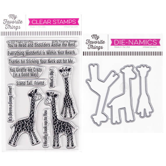 MFT Basteln Scrapbooking Klar Stempel Stamps Clearstam, Playful Giraffes 