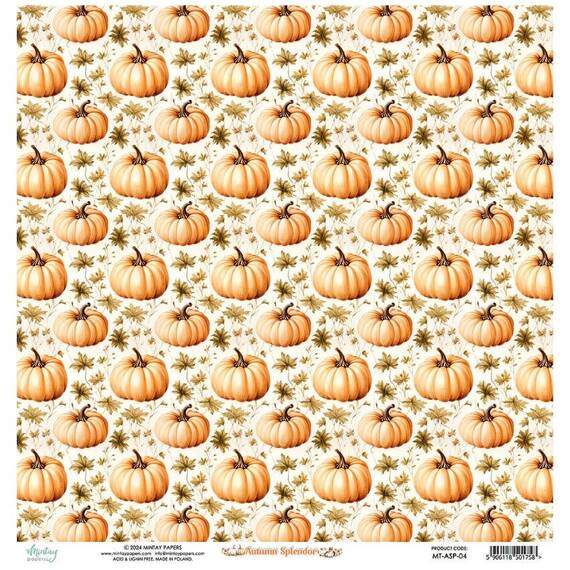 MINTAY 30x30cm doppelseitig Scrapbooking Craft Papier 240g - Autumn Splendor 04