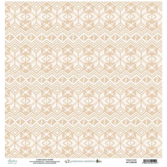 MINTAY 30x30cm doppelseitig Scrapbooking Craft Papier 240g - Christmas Blessings 02