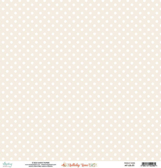 MINTAY 30x30cm doppelseitig Scrapbooking Craft Papier 240g - Lullaby Lane 01