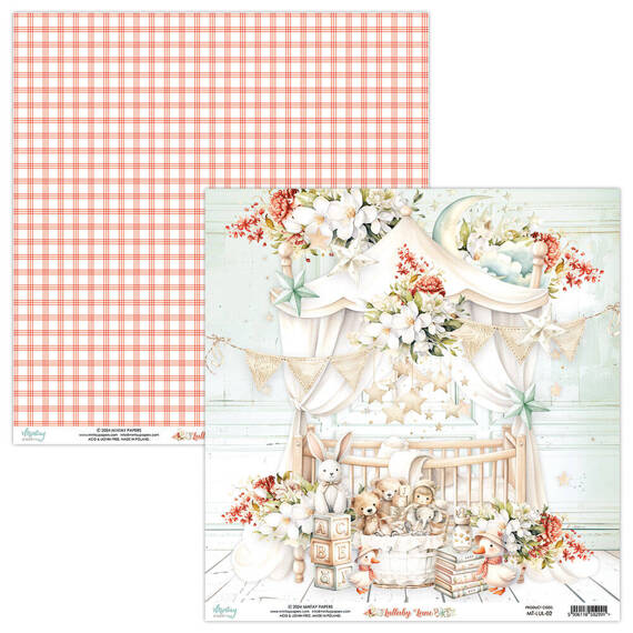 MINTAY 30x30cm doppelseitig Scrapbooking Craft Papier 240g - Lullaby Lane 02