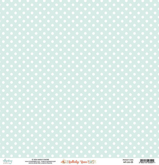 MINTAY 30x30cm doppelseitig Scrapbooking Craft Papier 240g - Lullaby Lane 03