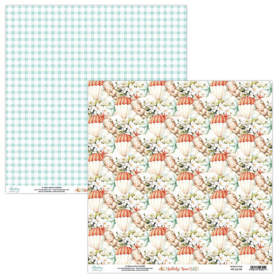 MINTAY 30x30cm doppelseitig Scrapbooking Craft Papier 240g - Lullaby Lane 04