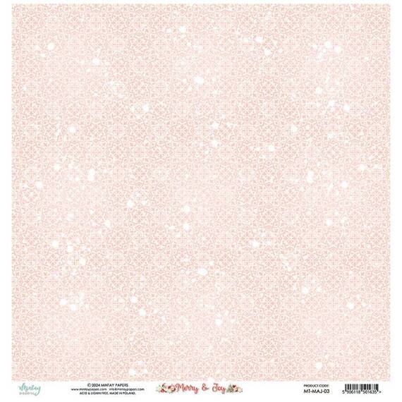 MINTAY 30x30cm doppelseitig Scrapbooking Craft Papier 240g - Merry & Joy 03