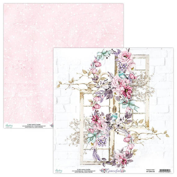 MINTAY Set 12Stk 30x30cm doppelseitig Scrapbooking Papier 24