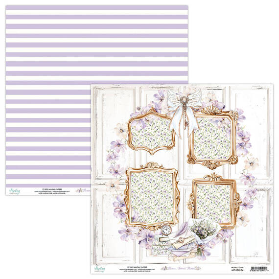 MINTAY Set 12Stk 30x30cm doppelseitig Scrapbooking Papier 240g - Home, Sweet Home