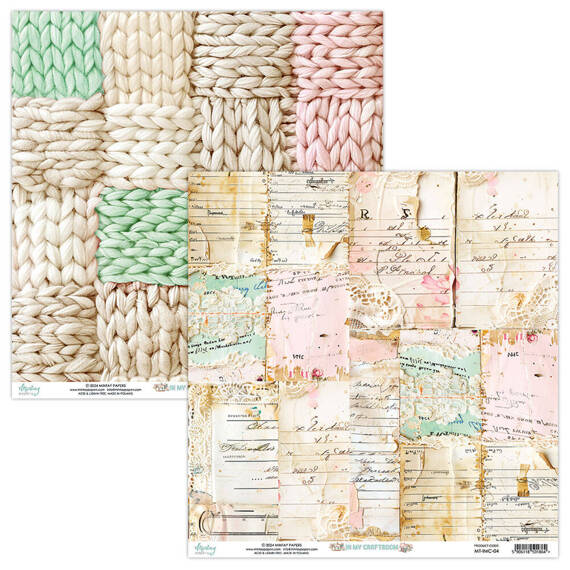 MINTAY Set 12Stk 30x30cm doppelseitig Scrapbooking Papier 240g - In My Craftroom