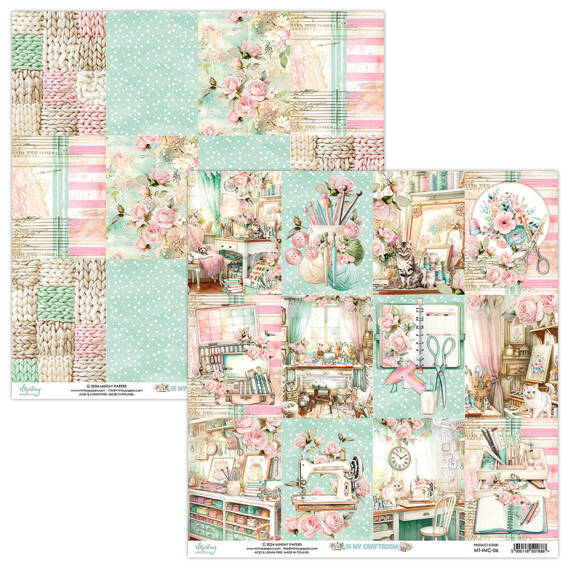 MINTAY Set 12Stk 30x30cm doppelseitig Scrapbooking Papier 240g - In My Craftroom