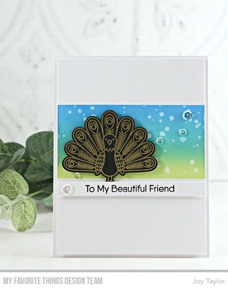 MY FAVORITE THINGS Klar Stempel Stamps Clearstam, Playful Peacock 