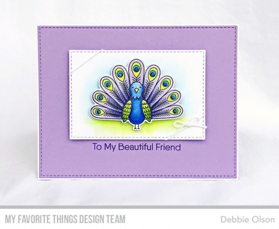 MY FAVORITE THINGS Klar Stempel Stamps Clearstam, Playful Peacock 