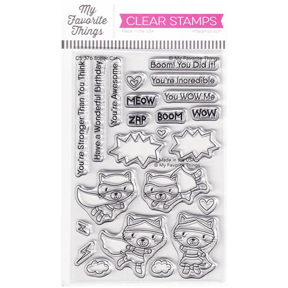 MY FAVORITE THINGS Klar Stempel Stamps Clearstamp - Super Cat 