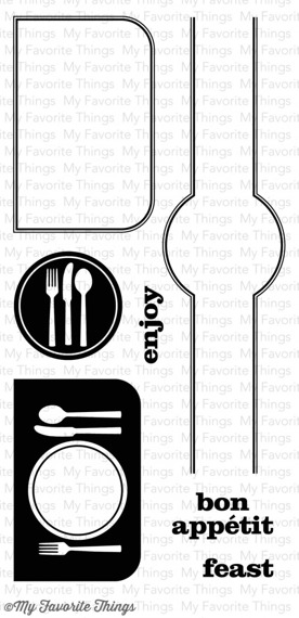 MY FAVORITE THINGS Transparent Stempel Motivstempel  All Occasion Place Settting Besteck, Vignetten