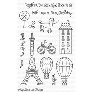 MY FAVORITE THINGS Transparenten Stempel - In Paris,  Eiffelturm