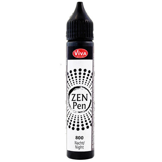 Malen mit Applikator, um Punkte zu machen Zen Pen - Viva Decor - Schwarz