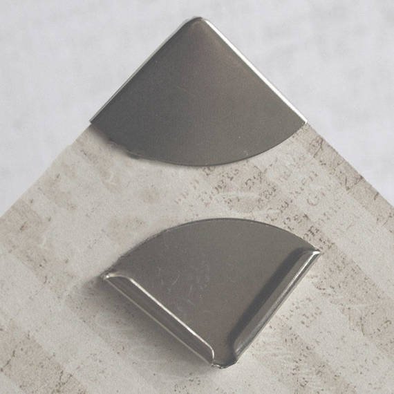 Metallecke für Alben - nickel - 21 mm - 1 Stück A22B