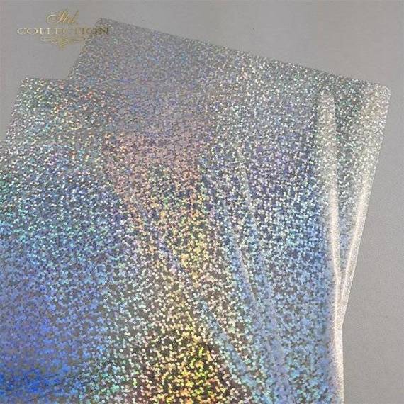 Metallische Folie Termoton glitter silber