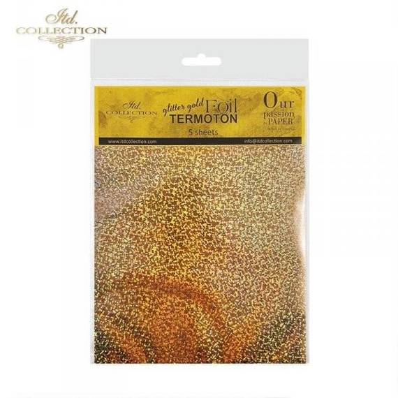 Metallische Folie Thermoton glitter gold