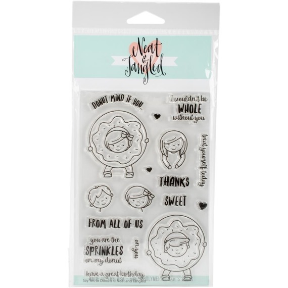 NEAT & TANGLED - Transparent Stempel Motivstempel  - Say Yes To Donuts - Donuts 