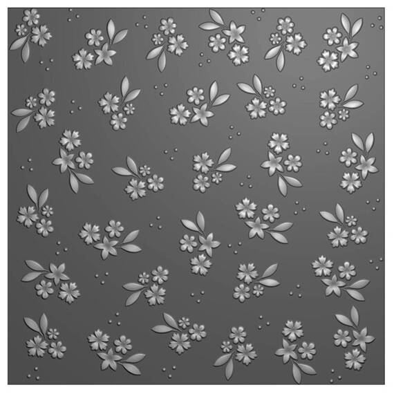 NELLIE'S CHOICE Embossing Folder Prägefolder Prägeschablone, EF3D114 Blumen