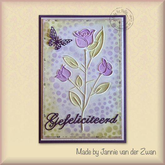 NELLIE'S CHOICE Embossing Folder Prägefolder Prägeschablone, Rose