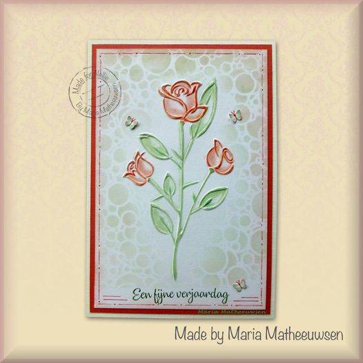 NELLIE'S CHOICE Embossing Folder Prägefolder Prägeschablone, Rose