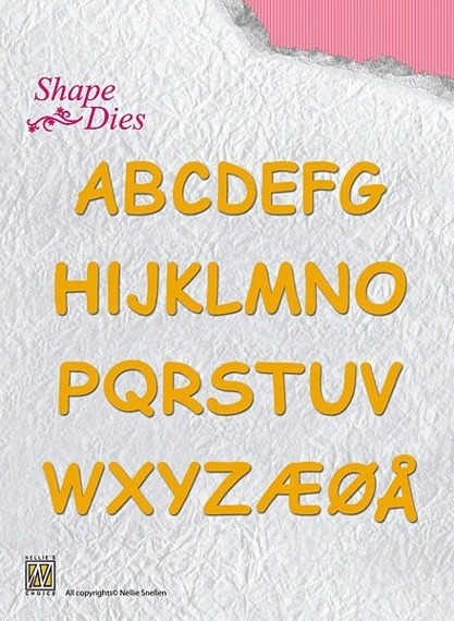 NELLIES Stanzform Präge Stanzschablone Scrapbooking Cutting Die, Alphabet SD037