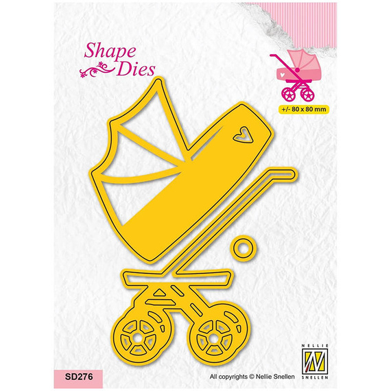 NELLIES Stanzform Präge Stanzschablone Scrapbooking Cutting Die, Baby car SD276