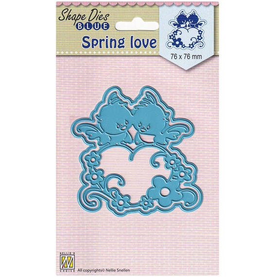 NELLIES Stanzform Präge Stanzschablone Scrapbooking Cutting Die, Herz Vogel 016