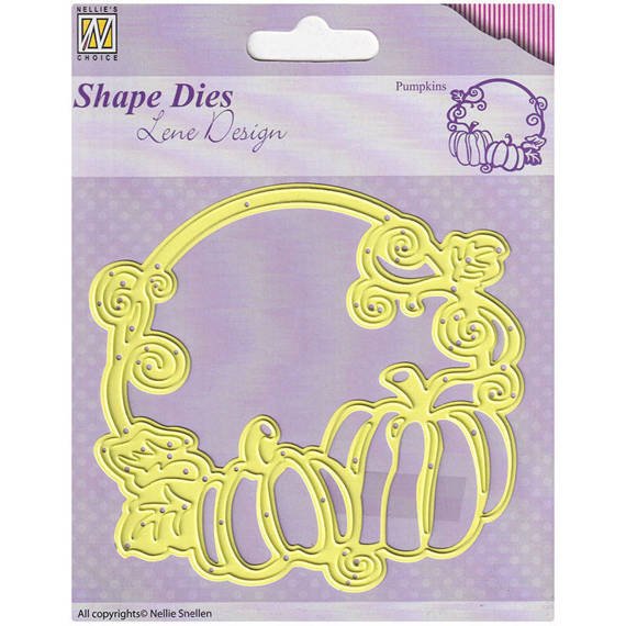 NELLIES Stanzform Präge Stanzschablone Scrapbooking Cutting Die, Rahmen Kürbis